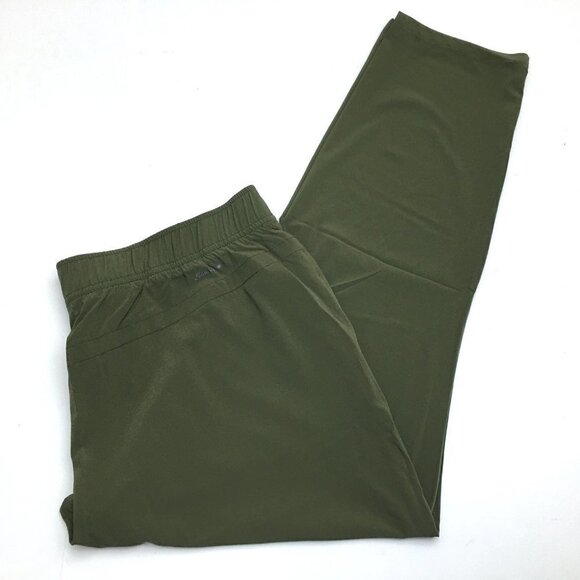 NEW Eddie Bauer Women's Pants Green Escapelite Slim Ankle Elastic Waist Large - Picture 12 of 12